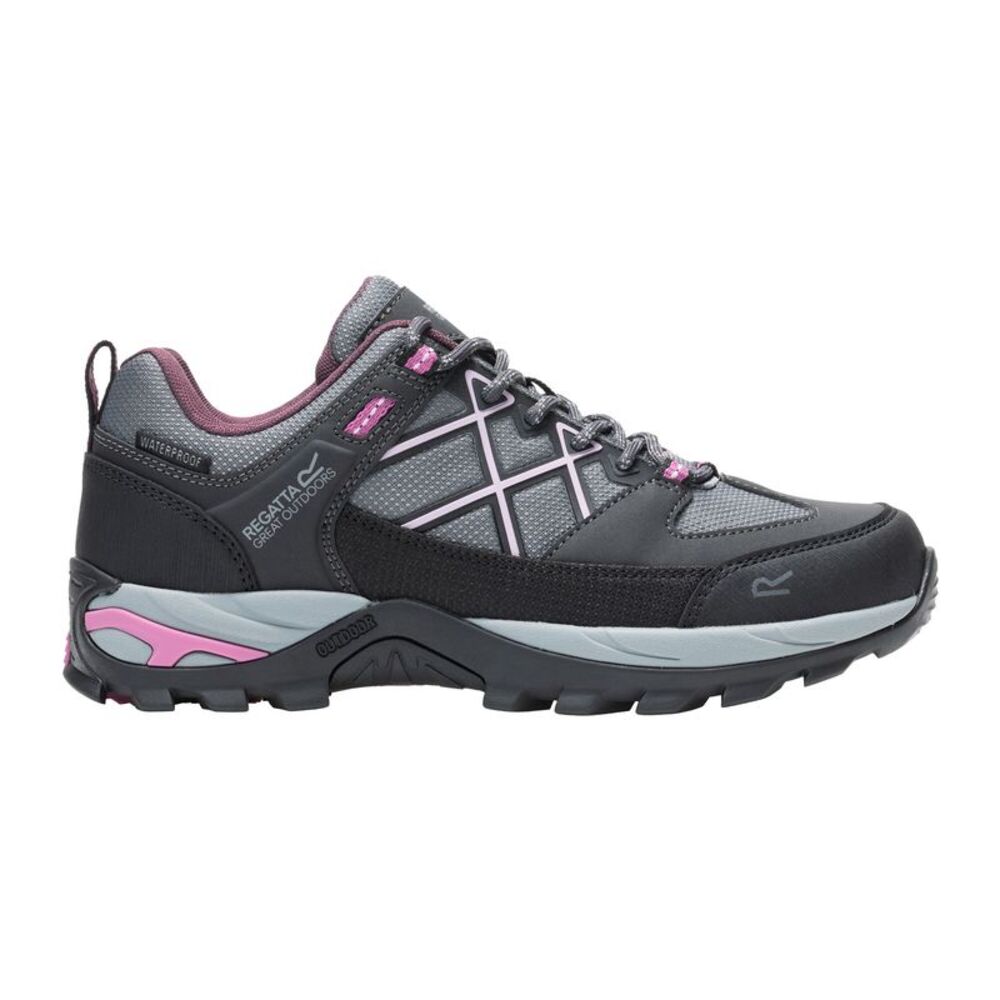 Regatta Womens/Ladies Samaris III Low Walking Shoes / Ash/Violet